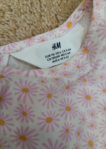 Pembe Çiçek Desenli Kız çocuk elbise - Görsel 2