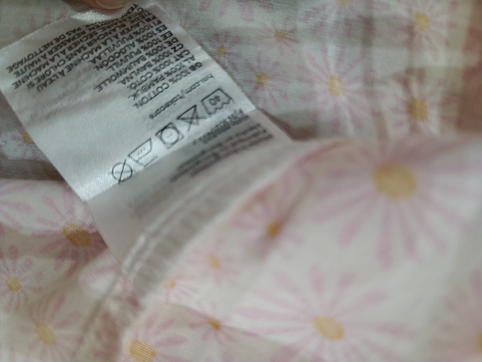 Pembe Çiçek Desenli Kız çocuk elbise - Görsel 3