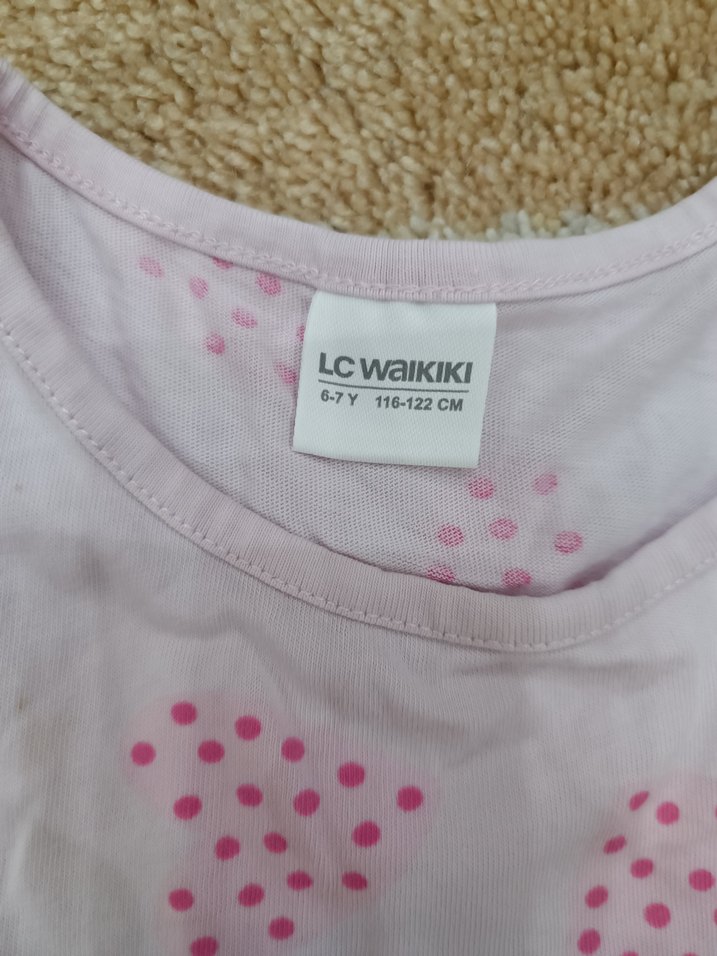 Pembe Pamuklu Kız Çocuk Elbise - Görsel 4