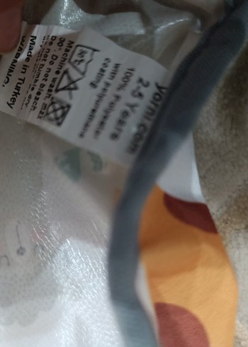 Çok Renkli Desenli Bebek Önlüğü - Görsel 2