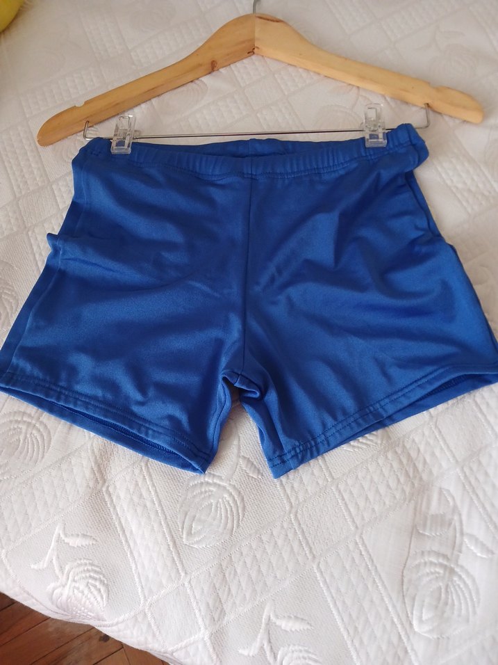 Erkek Çocuk Mavi Düz Mayo Şort - Görsel 2