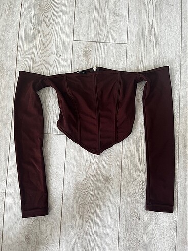 Bershka Kahve bluz