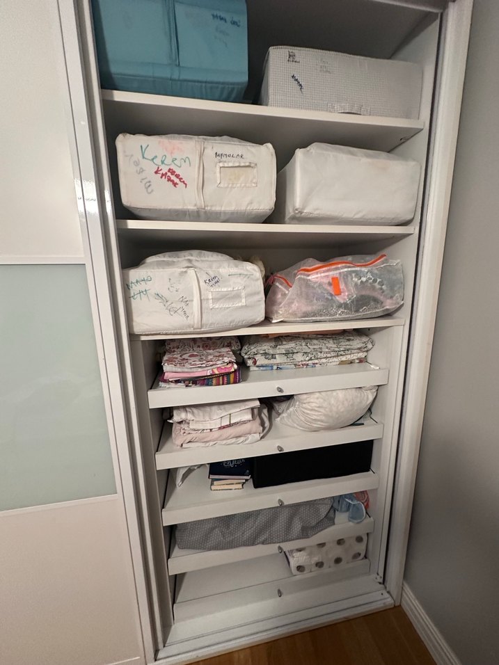 Beyaz Çocuk Gardırop Kayar Kapaklı - Görsel 2