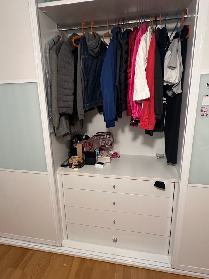 Beyaz Çocuk Gardırop Kayar Kapaklı - Görsel 3