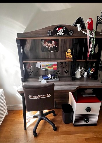 Korsan Temalı Kahverengi Çocuk Yatağı - Görsel 3