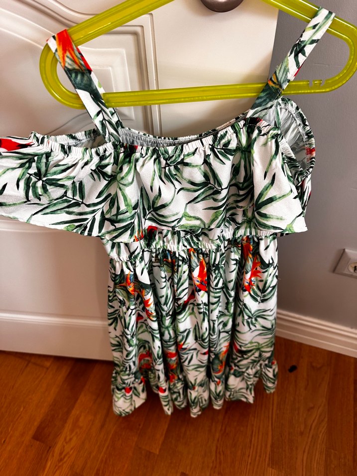 Çiçek Desenli Bohem Kız Elbisesi - Görsel 2