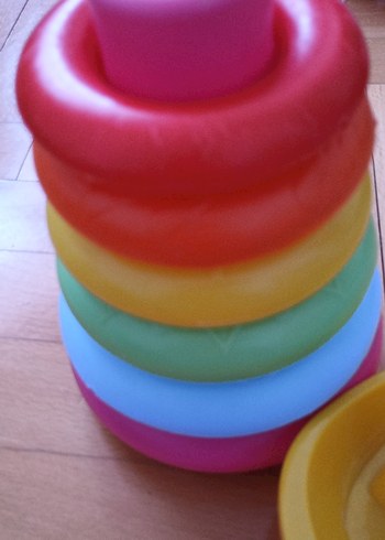 Fisher Price Renkli Eğitim Oyuncağı - Yığılabilir Halkalar ve Tekne