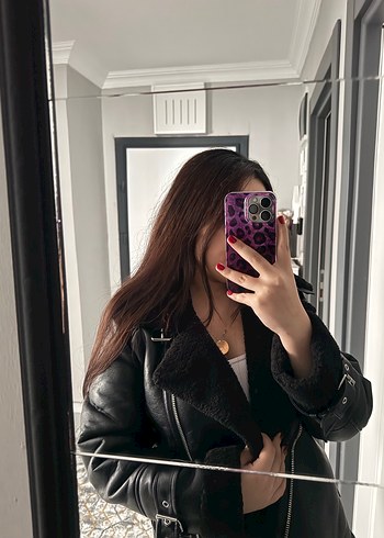 Stradivarius Siyah biler ceket - Görsel 7