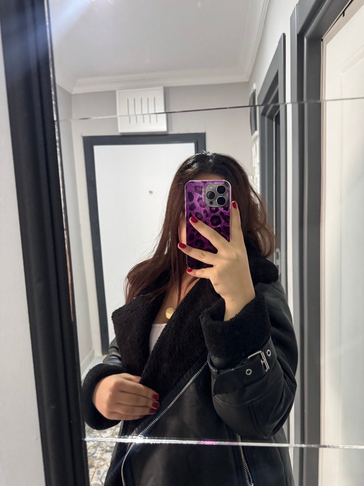 Stradivarius Siyah biler ceket - Görsel 4