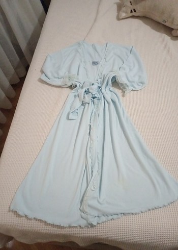 Mavi Bohem Uzun Kadın lahusa Sabahlık - Görsel 4