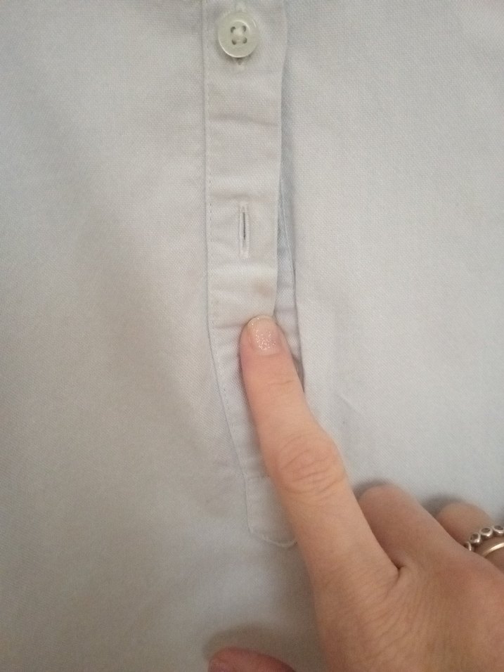 Kız Çocuk Mavi Uzun Kollu Pamuklu Gömlek - Görsel 2