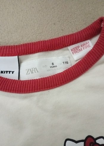 Kız Çocuk Beyaz Uzun Kollu  Tişört - Görsel 4