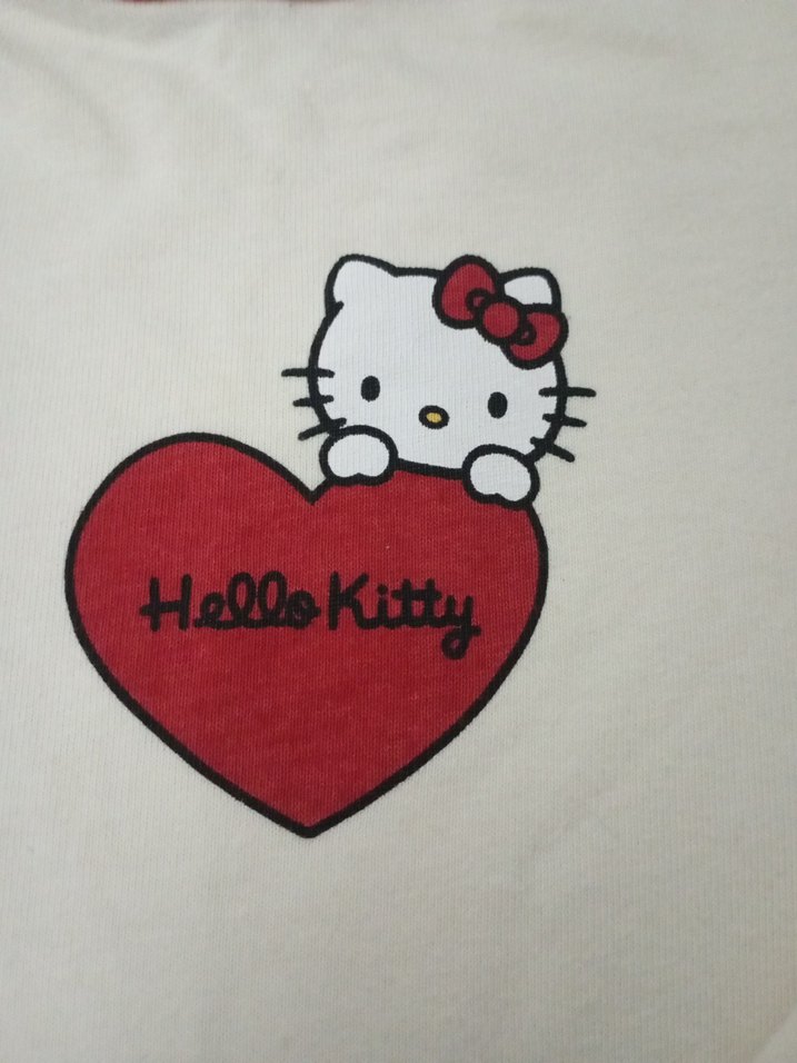 Kız Çocuk Beyaz Uzun Kollu  Tişört - Görsel 5