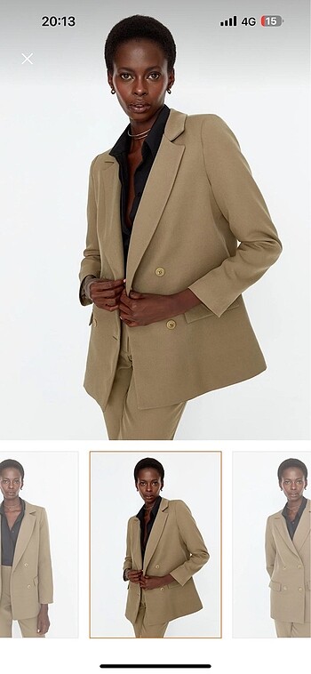 38 Beden Trendyolmilla haki blazer ceket
