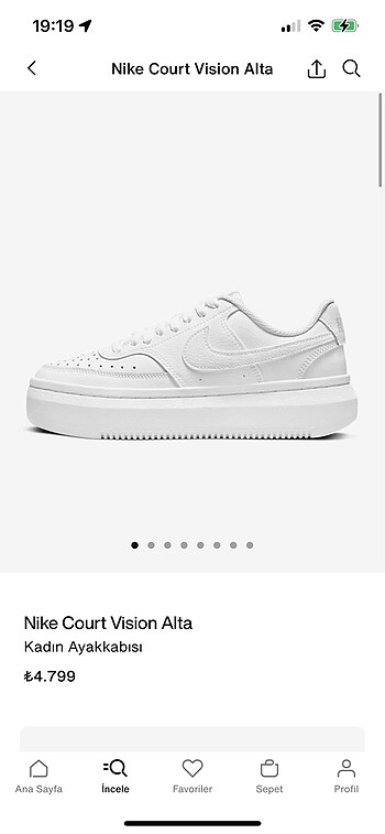 36 Beden Nike kadın spor ayakkabı