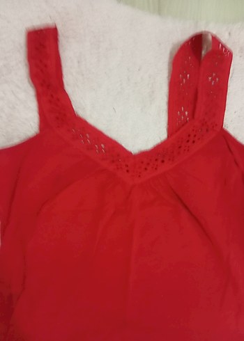 m Beden kırmızı Renk Kırmızı Askılı Mini Pijama Takımı