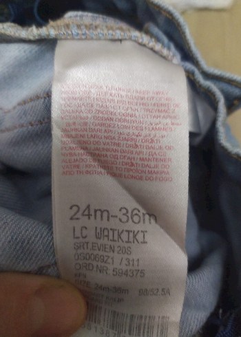 3 Yaş Beden Erkek Bebek Beyaz Gömlek ve Denim Şort Takım