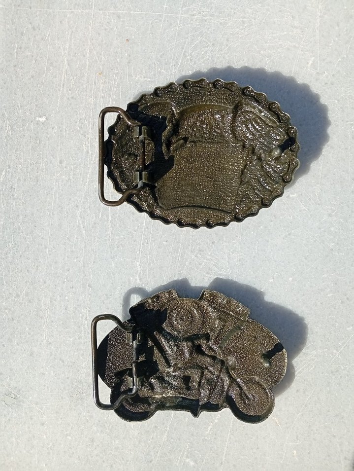 Vintage Altın Renkli Biker Erkek Kemer Tokası - Görsel 2