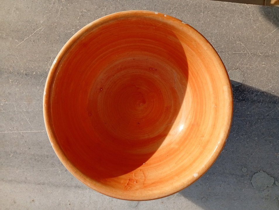 Sarı Çiçek Desenli Seramik Vazo - Görsel 2