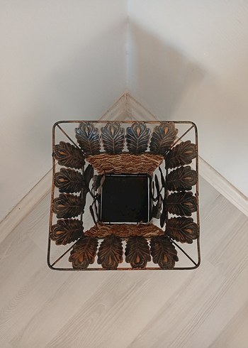 Koyu Kahverengi Metal Dekoratif Şemsiyelik - Görsel 3