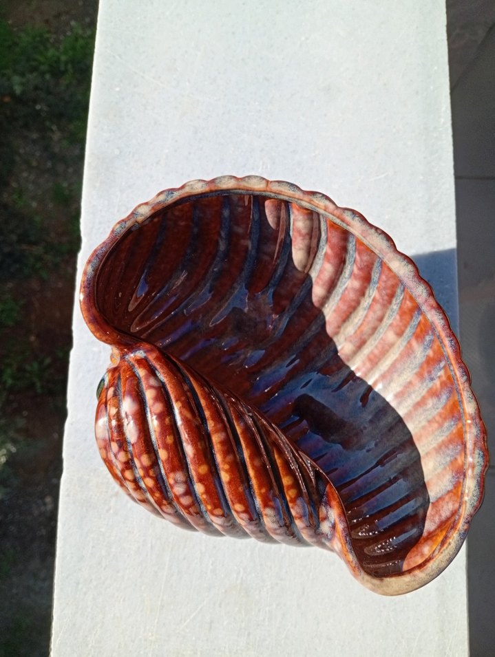 Renkli Kahverengi Deniz Kabuğu Biblo - Görsel 2