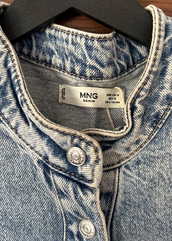 m Beden Gri Uzun Denim Tulum, Kuşaklı, Bol Kesim