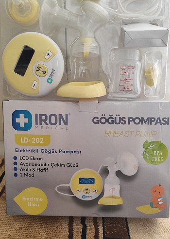 Sarı Elektrikli Göğüs Pompası IRON LD-202