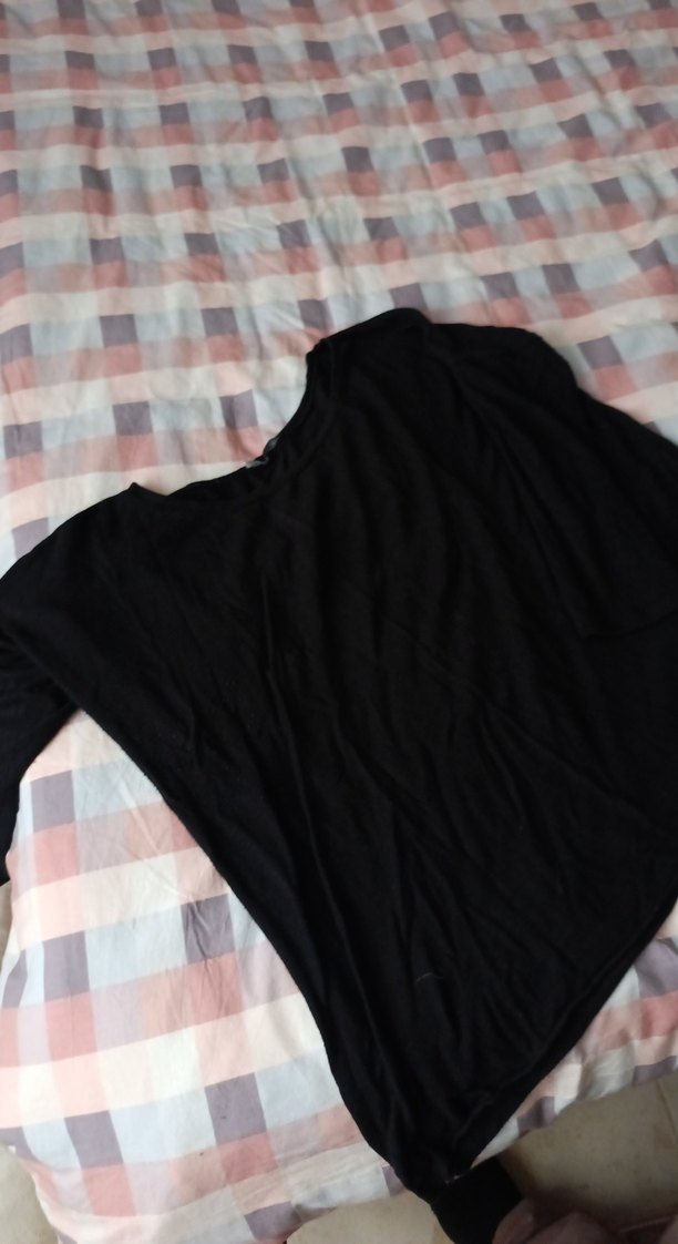 Siyah Drapeli Bluzu - Görsel 2