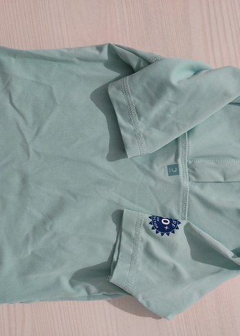 Turkuaz Kısa Kollu Erkek Çocuk Mayo Üstü - Görsel 2