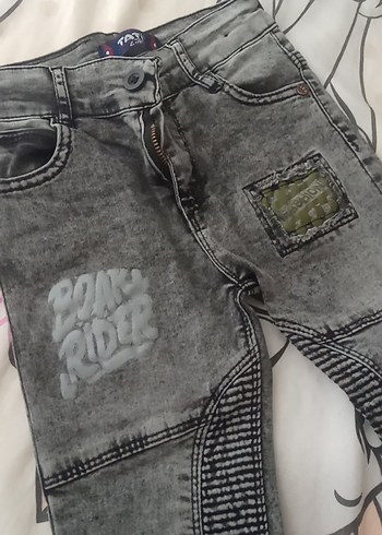 Diğer Gri Rock Punk Erkek Kot Pantolon