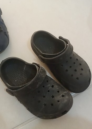 24 Beden Çocuk Mavi Tokalı Kauçuk Terlik