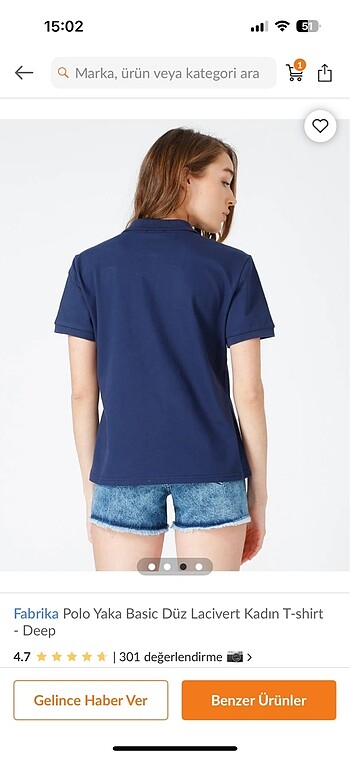 xl Beden Fabrika polo yaka tişört