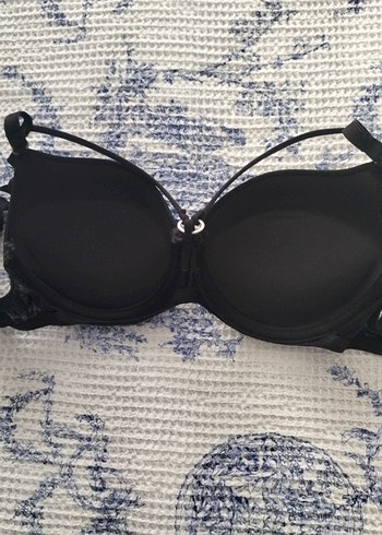 Diğer 75 beden Siyah Gotik Parisian Midi Sütyen