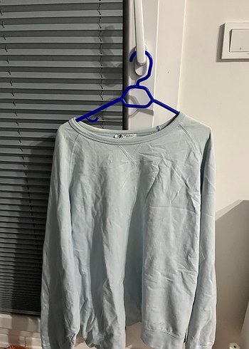 Açık Mavi Zara Sweatshirt