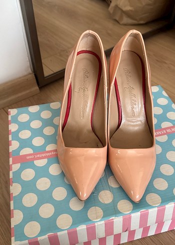 Rugan yavruağzı Stiletto Topuklu Kadın Ayakkabı - Görsel 2