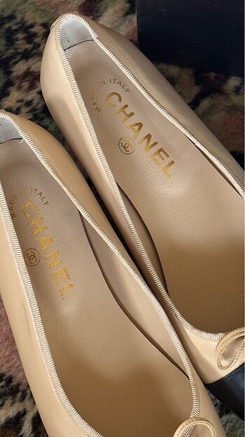 Chanel Chanel kuzu derisi babet