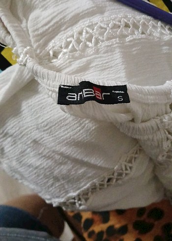 s Beden beyaz Renk Dantel Detaylı Beyaz Kadın Bluz