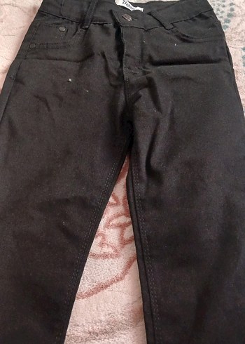 siyah cocuk keten pantolon - Görsel 2