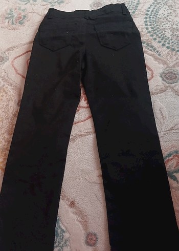 siyah cocuk keten pantolon - Görsel 3