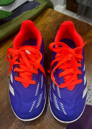 Mor Futbol Ayakkabısı, Cırt Cırtlı, Renkli Tasarım - Görsel 3