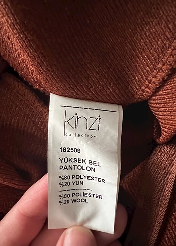 Diğer Kahverengi Düğmeli Kadın Kumaş Pantolon
