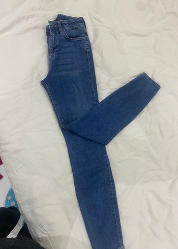 Mavi marka dar kesim, normal boy kot pantolon - Görsel 6