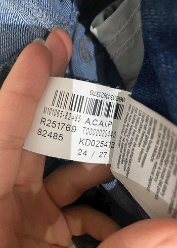 Mavi marka dar kesim, normal boy kot pantolon - Görsel 9