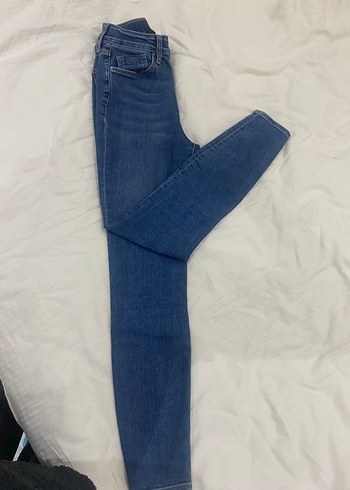 Mavi marka dar kesim, normal boy kot pantolon - Görsel 7