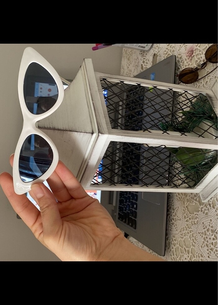 Cat eye gözlük - Görsel 3