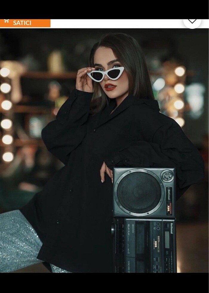 Cat eye gözlük - Görsel 2