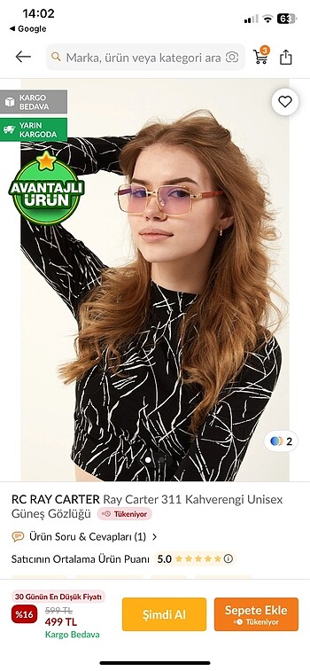 Kahverengi gözlük hiç kullanılmadı
