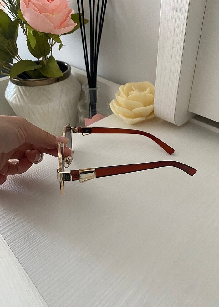 Kahverengi gözlük hiç kullanılmadı - Görsel 5