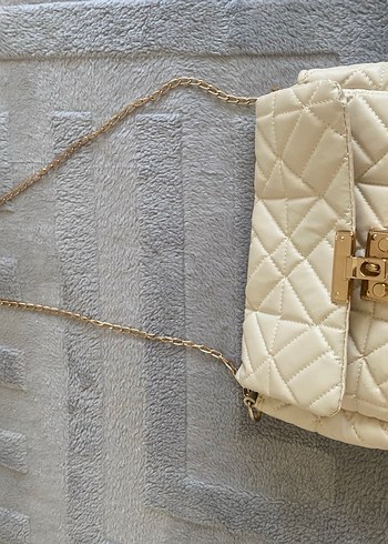 Zara bej rengi çanta - Görsel 4