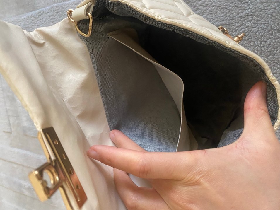 Zara bej rengi çanta - Görsel 3